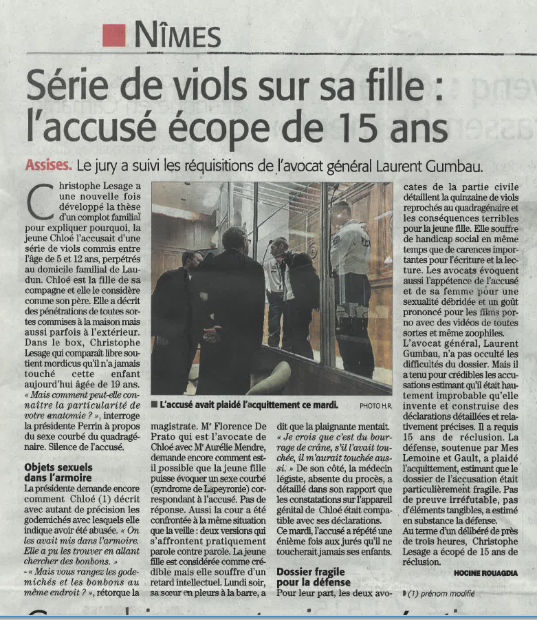 Assises du Gard : srie de viols sur sa belle-fille, l'accus cope de 15 ans